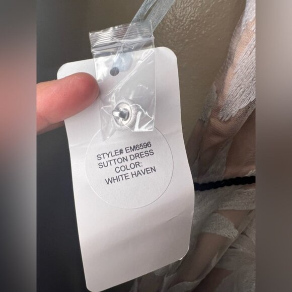 Anthropologie Eva Franco White Haven Sutton Embroidered Floral Dress NWT - Picture 10 of 13